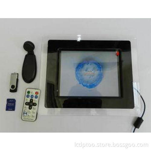 Transparent Acrylic POP LCD Display 8 Inch With LED Balckli